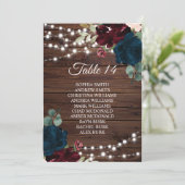 Marsala & Fleurs de marine Cartes de tableau de si (Debout devant)