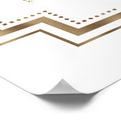 Marsala Floral Gold Wedding Seating Chart Poster (Hoek)