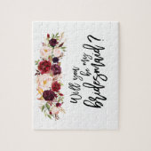 Marsala Florals | Puzzle de proposition de Bridesm (Vertical)