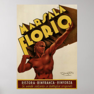 Marsala Florio Italië Poster