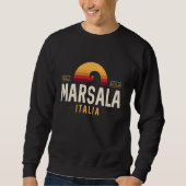 Marsala Italia Marsala Sicilië Italië Retro Wave Trui (Voorkant)
