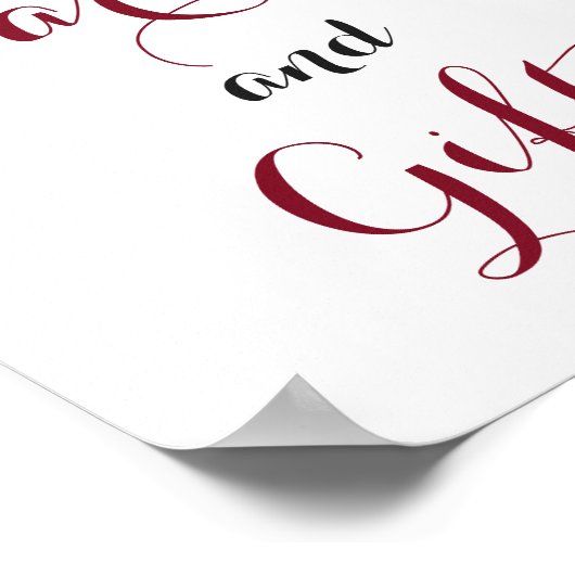 Marsala-Kaarten en Vrijgezellenfeesten voor wedden Poster (Hoek)