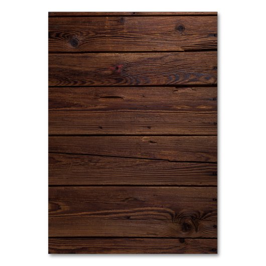 Marsala & Navy Rustic Wood Mariage Carte Place (Dos)