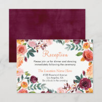 Marsala Orange Botanische Tuin Ontvangstkaart
