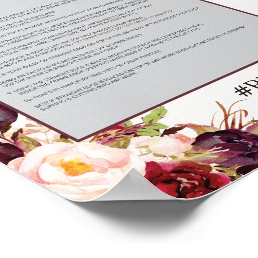 Marsala Photo Prop Poster Frame (Coin)