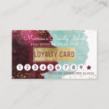 Marsala Red Blauwgroen Waterverf Loyalty Discount 