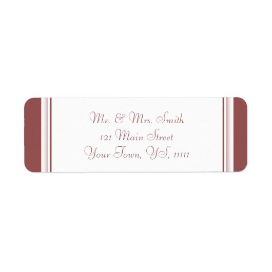 Marsala retouradres etiket (Voorkant)