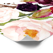 Marsala roodroos poster (Hoek)