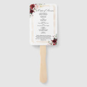 Marsala Roos Funeral Programme set vans Handwaaier (Achterkant)