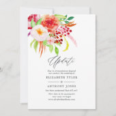 Marsala  rustieke charme bruiloft update kaart (Voorkant)