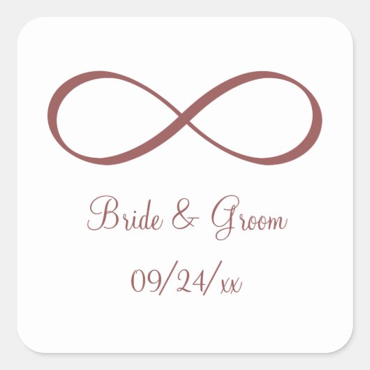 Marsala Vierkante Sticker (Voorkant)