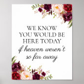 Marsala we weten dat je hier vandaag bent poster (Voorkant)