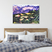 Marsden Hartley - Paarse bergen, Venetië Canvas Afdruk (Insitu (Slaapkamer))