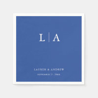 Marseille Bleu Monogram Eenvoudige Minimalistische