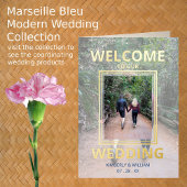 Marseille Bleu Programme de Cérémonie de Mariage p