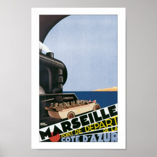  Marseille France Travel Poster Print
