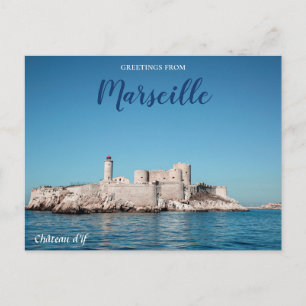 Marseille Frankrijk Kasteel Reisansichtkaart Briefkaart