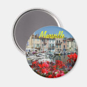 Marseille frankrijk magneet (Voorkant / Achterkant)