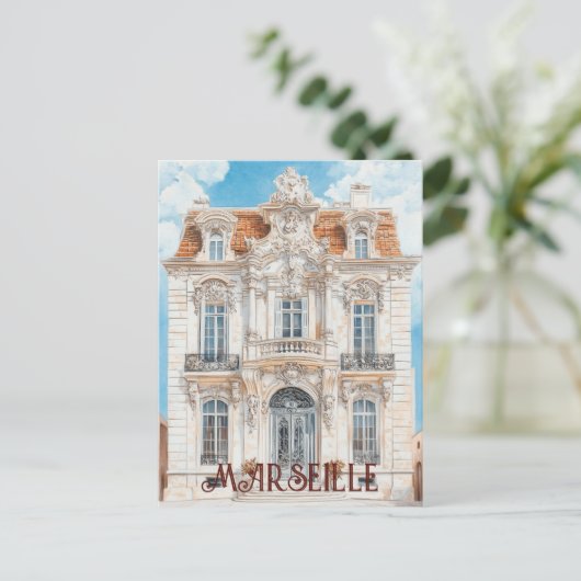 Marseille Frankrijk Reizen Briefkaart (Staand voorkant)