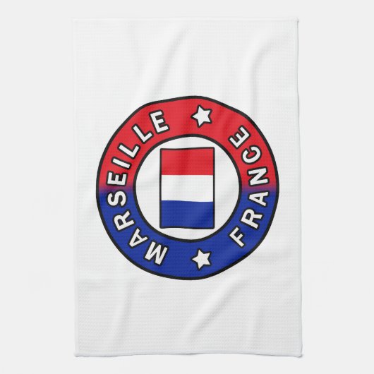 Marseille Frankrijk Theedoek (Verticaal)