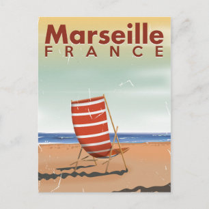 Marseille Frankrijk vintage reisposter Briefkaart