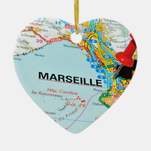 Marseille, Marseille, Frankrijk Keramisch Ornament (Voorkant)