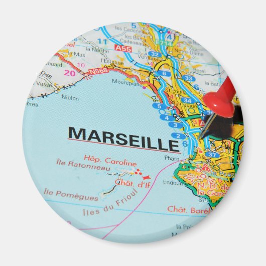 Marseille, Marseille, Frankrijk Magneet (Voorkant)