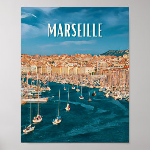 Marseille Photo Vintage Poster