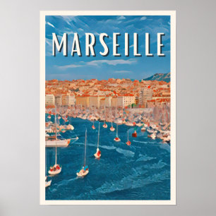 Marseille Photo Vintage Poster