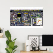 Marseille Pleiades Patroon 2 Poster (Thuiskantoor)