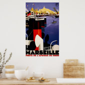 Marseille, porte de l'Afrique du nord Poster (Keuken)