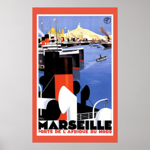 Marseille Porte de L'Afrique Poster