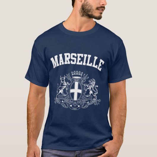 Marseille wapenschild t-shirt (Voorkant)