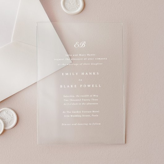 Marseille Wedding Invitation