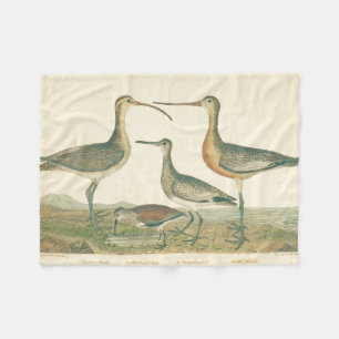 Marsh Bird Curlew Snipe Birding Fleece Deken