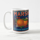 Marsh Brand |  citrusetiket Koffiemok (Links)