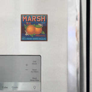 Marsh Brand citrusetiket Magneet