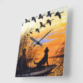 Marsh door Paul Bransom Vierkante Klok (Hoek)