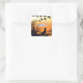 Marsh door Paul Bransom Vierkante Sticker (Tas)