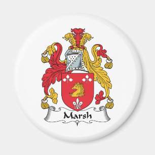 Marsh Family Crest Magneet