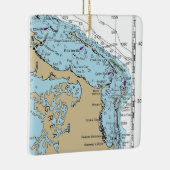 Marsh Harbor Abaco Chart Keramisch Ornament (Rechts)