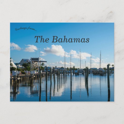 Marsh Harbour bij Abaco op de Bahama's Briefkaart (Voorkant)