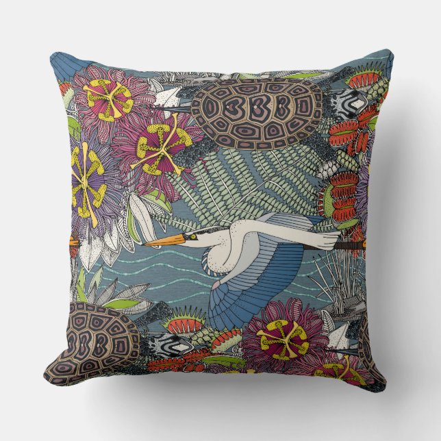 marsh NC blauwe leisteen Kussen (Voorkant)