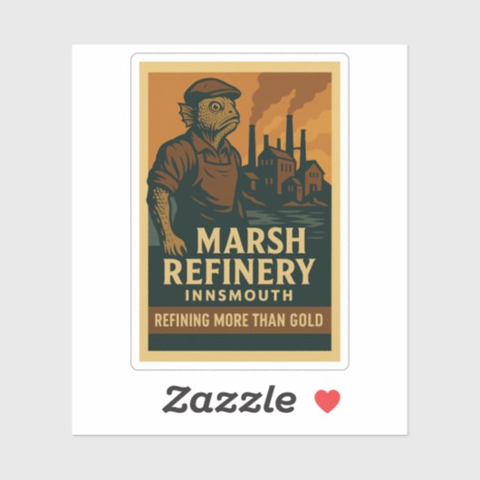Marsh Refinery – Meer raffineren dan goud Sticker (Vel)