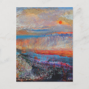 Marsh Sunset 2013 Briefkaart