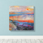 Marsh Sunset 2013 Canvas Afdruk (Insitu (Houten vloer))