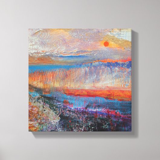 Marsh Sunset 2013 Canvas Afdruk (Voorkant)