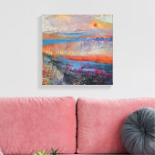 Marsh Sunset 2013 Canvas Afdruk (Insitu (Woonkamer))