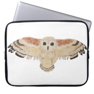 Marsh Uil Waterverf Bird Laptop Sleeve