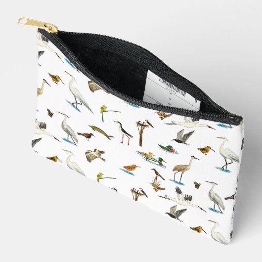 Marsh Wetlands Zipper Pouch Etui (Open)